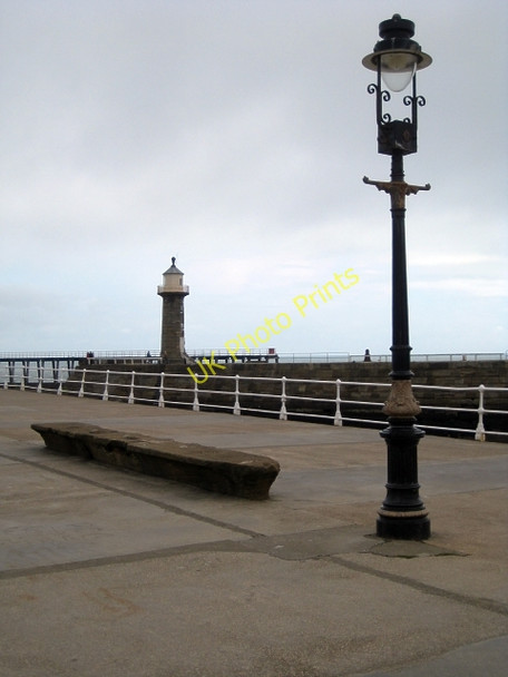 Photo 6"x4" Stone seat Whitby\/NZ8910 c2009