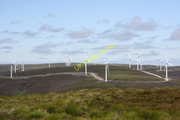 Photo 6"x4" Wind Farm on Paul's Hill Allt a Gheallaidh c2009