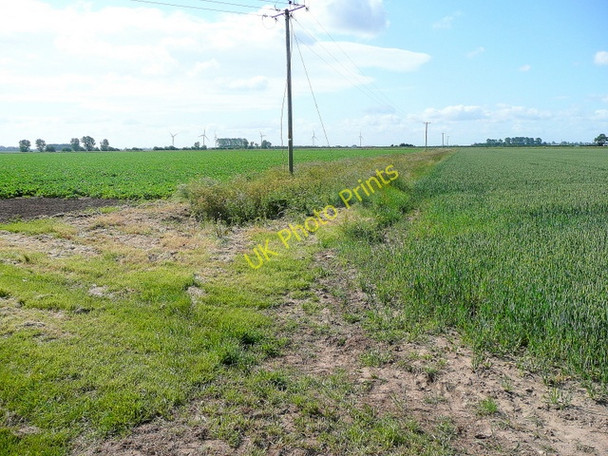 Photo 6"x4" Line of a drain Holbeach St Matthew c2009