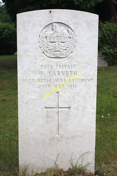 Photo 6"x4" War Grave, Malvern Cemetery Great Malvern c2009