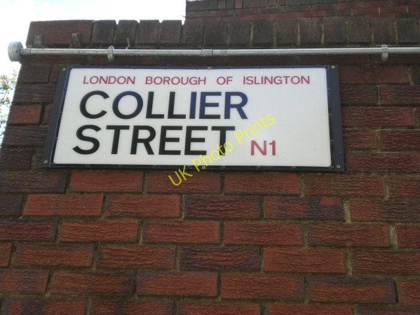 Photo 6"x4" Street sign, Collier Street N1 London c2009