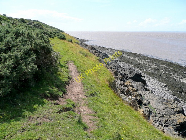 Photo 6"x4" Coastline of Middle Hope Woodspring Priory c2009