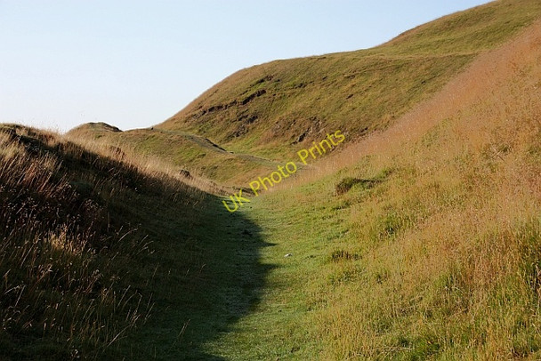 Photo 6"x4" The county boundary on Millennium Hill Little Malvern c2009