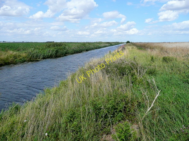 Photo 6"x4" South Drove Drain Deeping St Nicholas c2009
