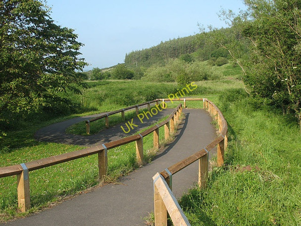 Photo 6"x4" Access ramp to Wooler Common nature trail Middleton Hall\/NT9825 c2009