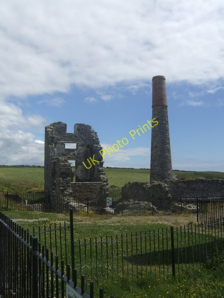 Photo 6"x4" Engine house at Tankardstown Copper Mine Bunmahon c2009