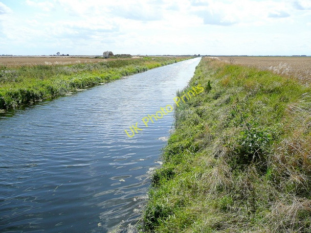 Photo 6"x4" South Drove Drain 2 Deeping St Nicholas c2009
