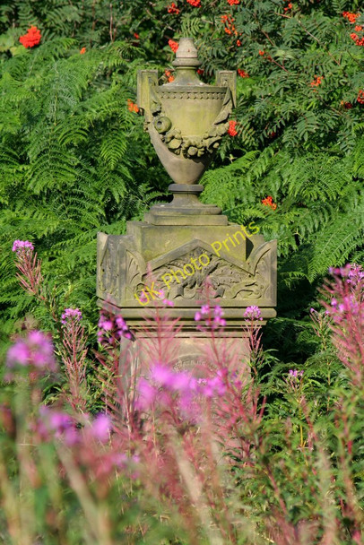 Photo 6"x4" Overgrown grave, St Mary's Church Stainburn\/SE2448 c2009