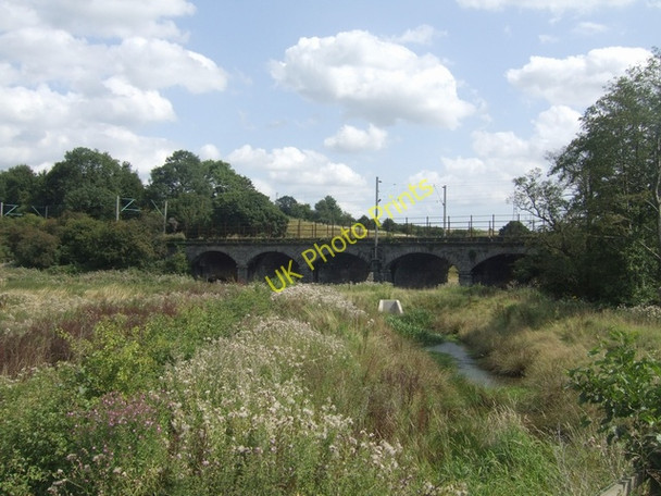 Photo 6"x4" Railway viaduct over the River Trent Rugeley c2009