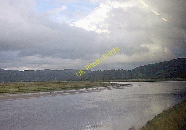 Photo 6"x4" River from the train as it passes Glandyfi Glandyfi c2009
