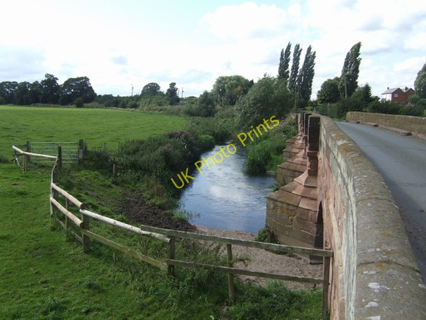 Photo 6"x4" River Penk upstream at Cuttlestone Bridge Boscomoor c2009