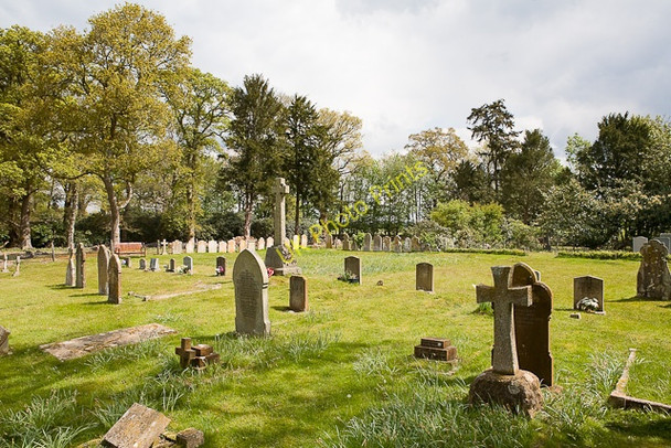 Photo 6"x4" Graveyard of St Paul's Church, Bisterne Bisterne c2010