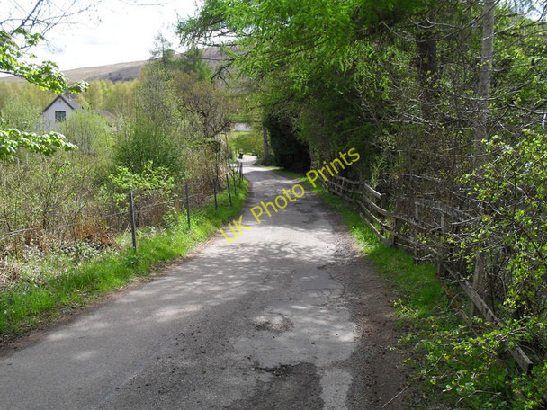 Photo 6"x4" Track south of Roy Bridge station Roybridge c2010
