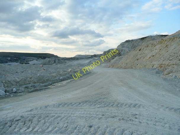 Photo 6"x4" Access Road in Littlejohn's China Clay quarry Greensplat c2010