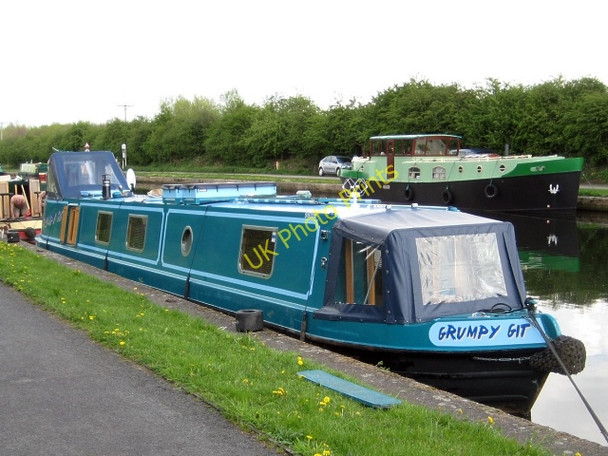 Photo 6"x4" Narrow boat \u00e2\u0080\u0098Grumpy Git\u00e2\u0080\u0099 (1) Wakefield\/SE3320 c2010