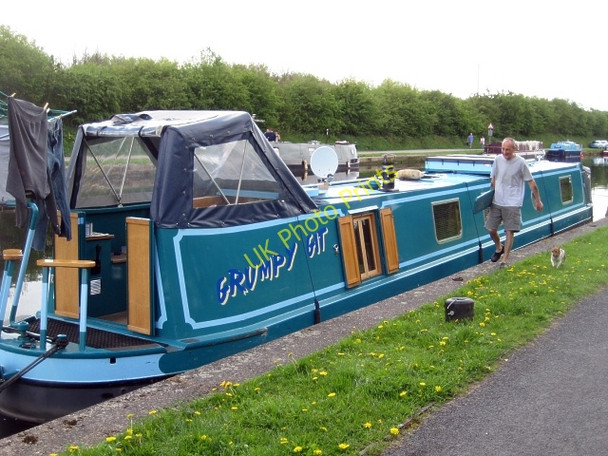 Photo 6"x4" Narrow boat \u00e2\u0080\u0098Grumpy Git\u00e2\u0080\u0099 (2) Wakefield\/SE3320 c2010