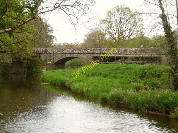 Photo 6"x4" Newnham Bridge on the river Taw as seen from upstream Elstone c2010