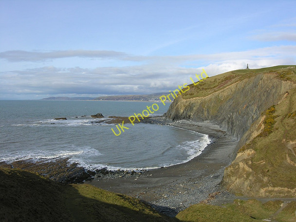 Photo 6"x4" Cove south of Borth Upper Borth c2006