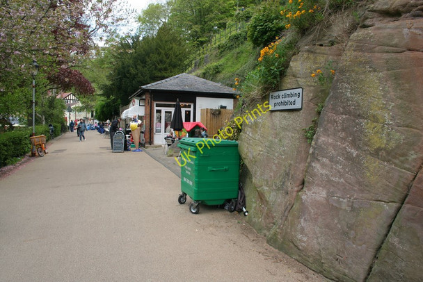 Photo 6"x4" Cut Bench Mark, Waterside Knaresborough c2010