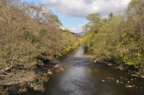 Photo 6"x4" River Balvag flowing from Loch Voil to Loch Lubnaig Balquhidder c2010