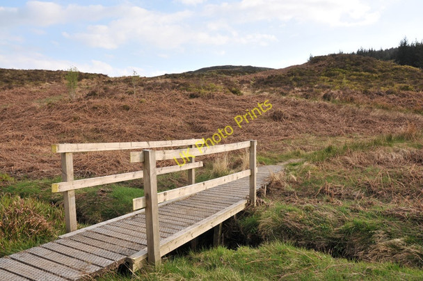Photo 6"x4" Wooden bridge on a path leading from the Duke's Pass Milton\/NN5001 c2010