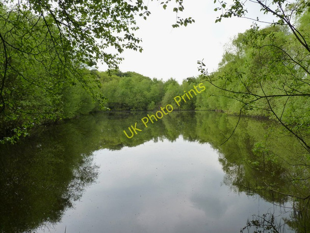 Photo 6"x4" Blackshaw Moor reservoir (upper) Blackshaw Moor c2010