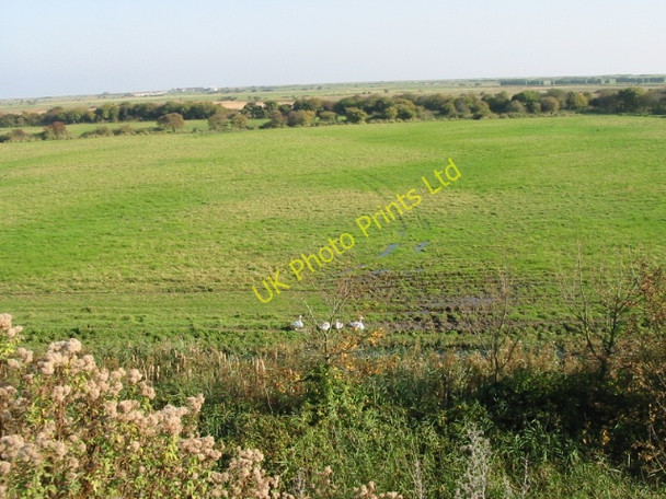 Photo 6"x4" View across farmland from Fowlmead Country Park Deal c2007
