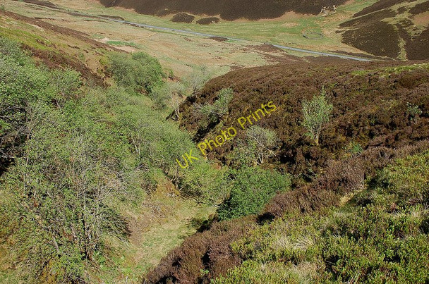 Photo 6"x4" Burntshiel Cleuch from above Middle Hill\/NT3346 c2010