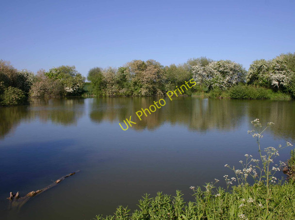 Photo 6"x4" Pond by disused tramway Armscote c2010