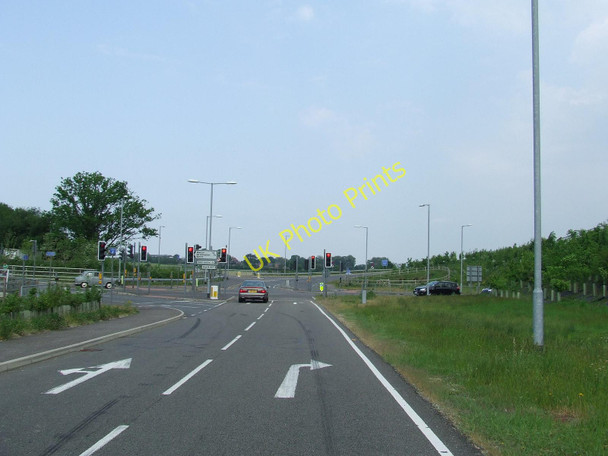Photo 6"x4" Slip Road Attleborough\/TM0495 c2010