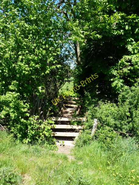 Photo 6"x4" Footbridge over a stream Church Pulverbatch c2010