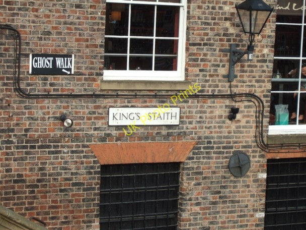 Photo 6"x4" Street sign for Kings Staith, York York\/SE5951 c2010
