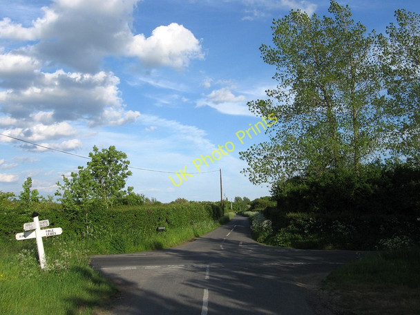 Photo 6"x4" Crossroads near Ripe Eckington Corner c2010