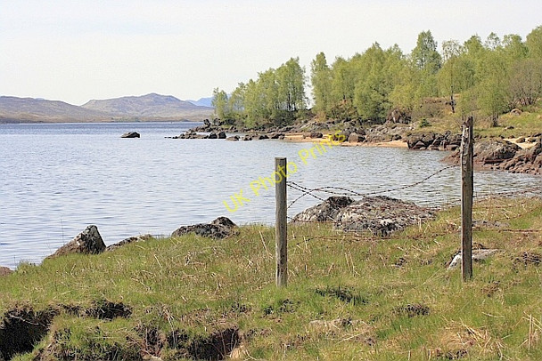 Photo 6"x4" Fence, Loch Laidon Tom Reamhar\/NN4057 c2010