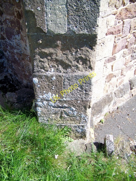Photo 6"x4" Bench Mark, St George's Church Dunster c2010