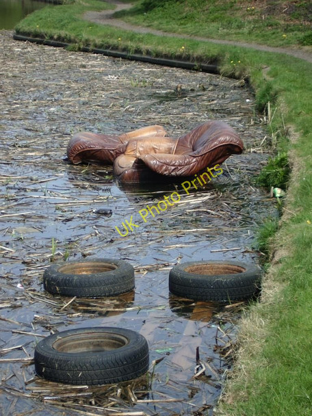 Photo 6"x4" Blight on the landscape - fly tipping Bloxwich c2010