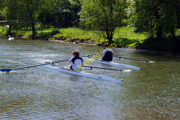 Photo 6"x4" Rowers on Wolvercote Millstream Wolvercote c2010