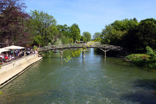 Photo 6"x4" The wooden footbridge to the island from the Trout Inn Wolvercote c2010