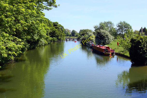 Photo 6"x4" Looking downstream from Godstow Bridge (west) Wolvercote c2010