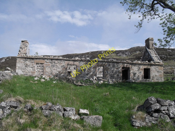 Photo 6"x4" Ruin at Culfern Achiemore\/NC8958 c2010