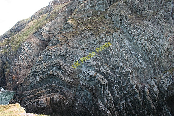 Photo 6"x4" Folded Rocks Goferydd c2010