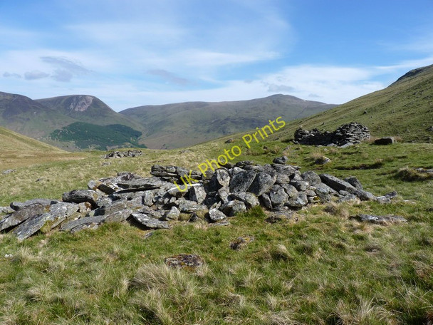 Photo 6"x4" Ruined shieling in the middle part of the glen Camusvrachan c2010