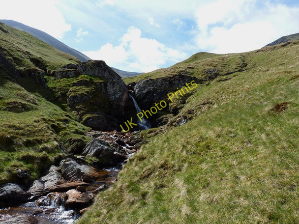 Photo 6"x4" Small waterfall on the Allt a' Chobhair Camusvrachan c2010