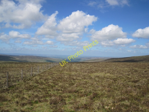 Photo 6"x4" Moorland and Fence near Tom Smith's Stone Tom Smith's Stone c2010