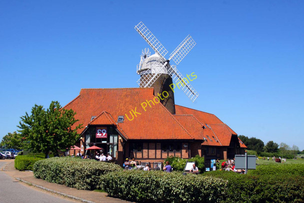 Photo 6"x4" The Caldecotte Arms and windmill Simpson\/SP8835 c2010