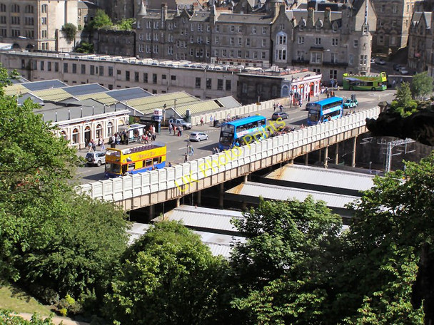 Photo 6"x4" Waverley Bridge from the Scott Monument Edinburgh c2010