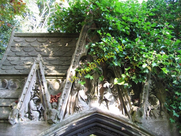 Photo 6"x4" Old Overleigh Cemetery - Tomb Detail Chester c2007 P1