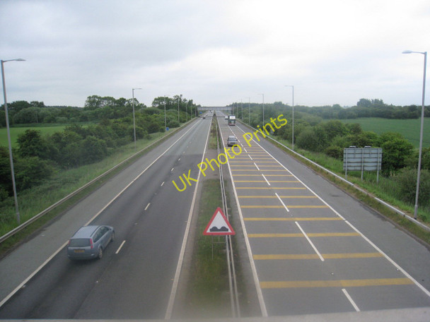 Photo 6"x4" M181 and Railway Bridge from the footbridge near the A18 junction Crosby\/SE8711 c2010