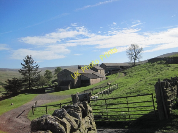 Photo 6"x4" Hanging Shaw Farm Slaggyford c2010