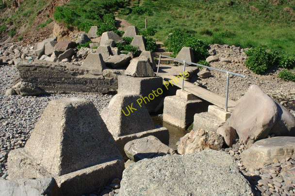 Photo 6"x4" Tank Traps at Northcott Mouth Bude\/SS2106 c2010